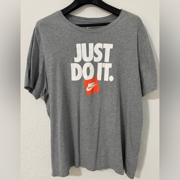 Nike Other - Nike Gray T-Shirt with White and Red Logo